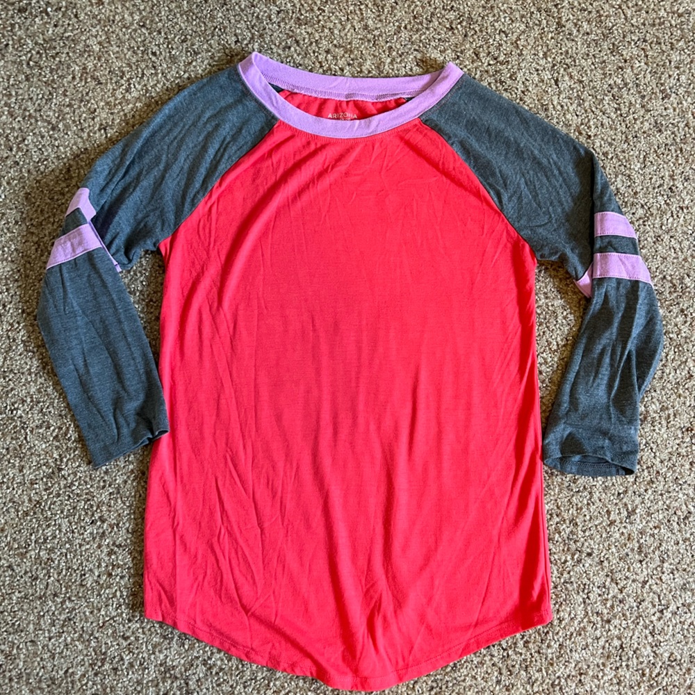 Pink 3/4 sleeve shirt